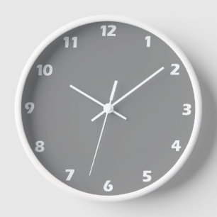 Moon Gray Solid Color Uhr