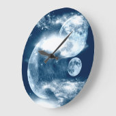 Moon Große Wanduhr (Winkel)