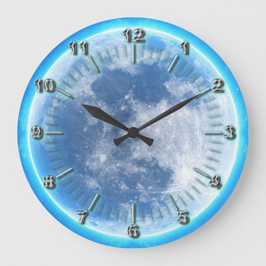 Moon Große Wanduhr (Vorderseite)