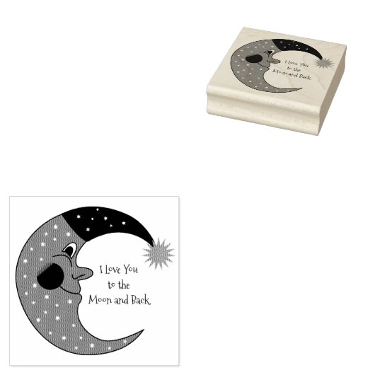 Moon Gummistempel (Stempel)