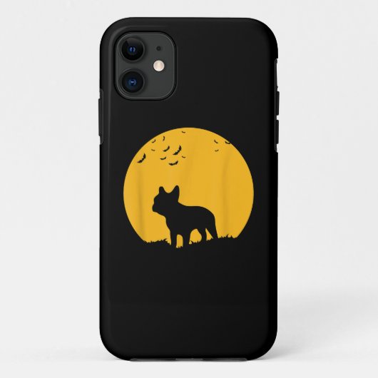 Moon Halloween Inspire French Bulldog Gift Case-Mate iPhone Hülle (Rückseite)