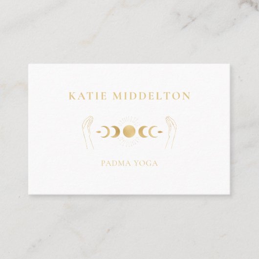Moon Hands Yoga  Reiki Wellness Visitenkarte (Vorderseite)