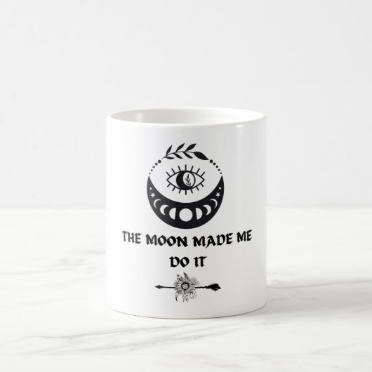 Moon hat mich dazu gebracht, es zu tun kaffeetasse (Mittel)