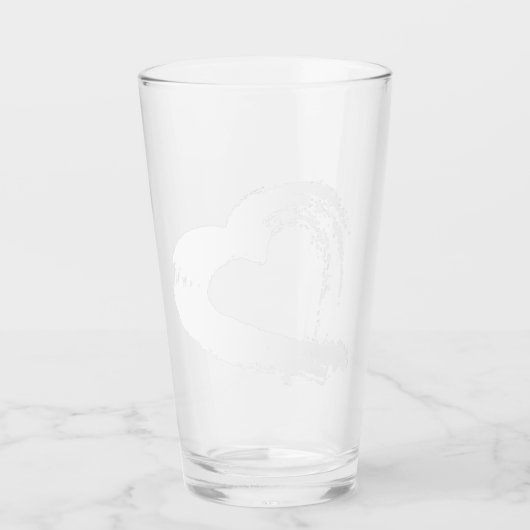 Moon Heart Glass Tumbler (Vorderseite)