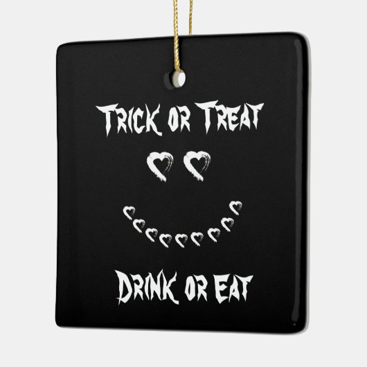Moon Heart Halloween Trick oder Treat Ornament (Links)
