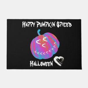 Moon Hearts Halloween Pumpkin Door Mat Fußmatte