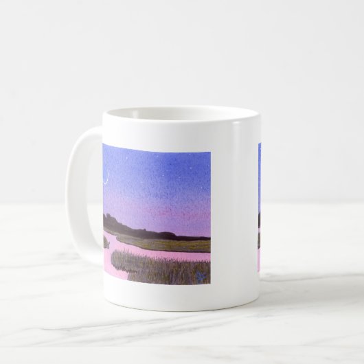 Moon & Heron Kaffeetasse (Vorderseite Links)