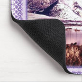 Moon hinter den Bergen Mousepad (Ecke)