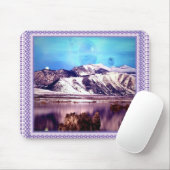 Moon hinter den Bergen Mousepad (Mit Mouse)