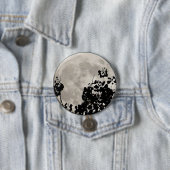 Moon hinter dunklen Blätter Button (Beispiel)
