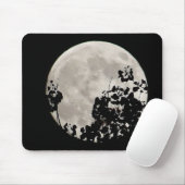Moon hinter dunklen Blätter Mousepad (Mit Mouse)