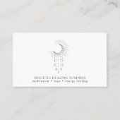 Moon Holistic Heiler Business Card Visitenkarte (Vorderseite)
