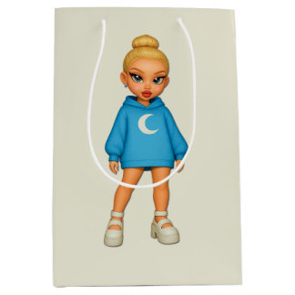 Moon Hoodie Fashion Doll Gift Bag Mittlere Geschenktüte
