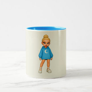 Moon Hoodie Fashion Doll Mug Zweifarbige Tasse