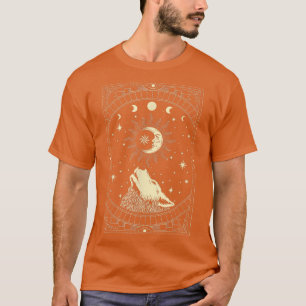 Moon Howling Wolf Gothic Witch Witchcraft Occult T-Shirt