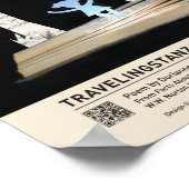 Moon im Fenster Poster (Ecke)