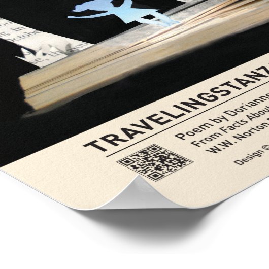 Moon im Fenster Poster (Ecke)