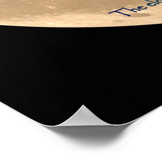 Moon Image with 2 WOLVES CHEROKEE TALE Art Poster (Ecke)