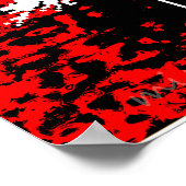 Moon in Red Sky Poster (Ecke)