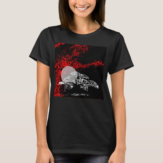 Moon in Red Sky T - Shirt (Vorderseite)