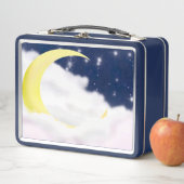 Moon In Soft Clouds Metal Lunchbox (Beispiel)