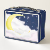 Moon In Soft Clouds Metal Lunchbox (Vorderseite)