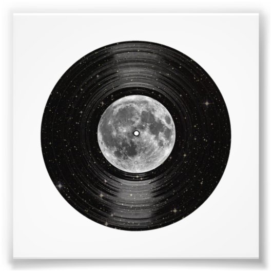 Moon in Space Vinyl LP Record Fotodruck (Vorne)