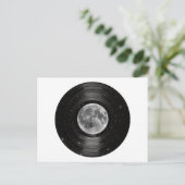 Moon in Space Vinyl LP Record Postkarte (Stehend Vorderseite)