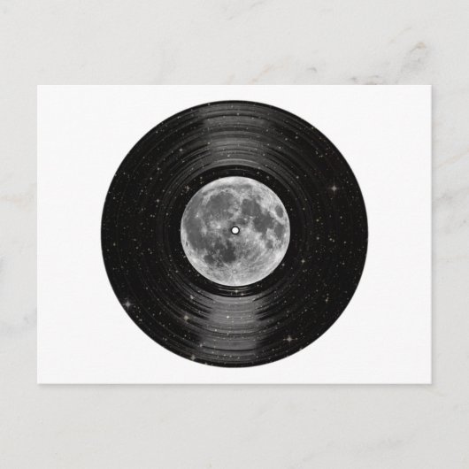Moon in Space Vinyl LP Record Postkarte (Vorderseite)