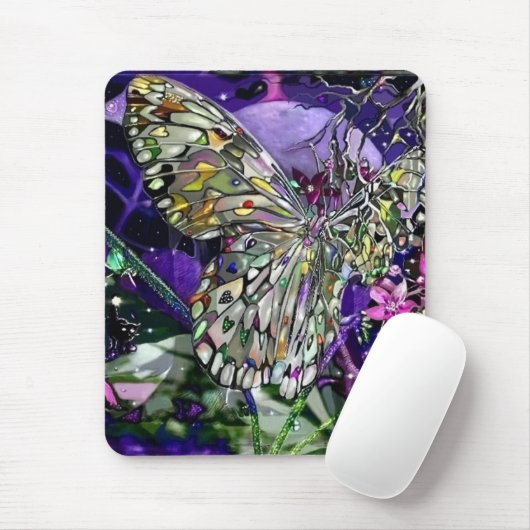 Moon Influence Butterfly Mousepad (Mit Mouse)