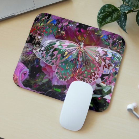 Moon Influence Butterfly Mousepad