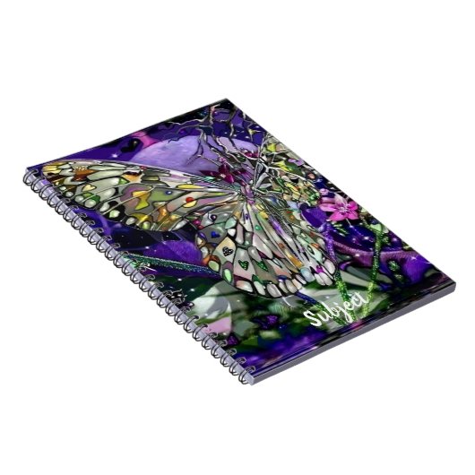 Moon Influence Butterfly Notizblock (Rechte Seite)