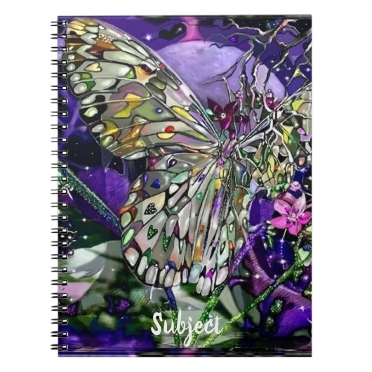 Moon Influence Butterfly Notizblock (Vorderseite)