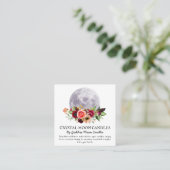 Moon Intention Candle Zauber Quadratische Visitenkarte (Stehend Vorderseite)