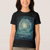 Moon ist ein Spiegel Tri-Blend Shirt (Vorderseite)