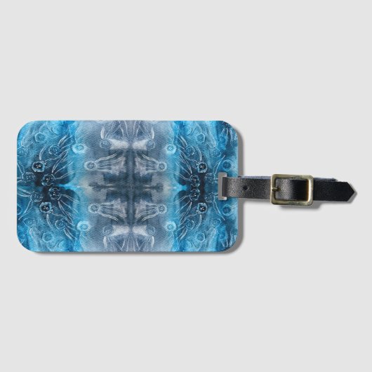 Moon jellyfish batik print gepäckanhänger (Vorderseite (Horizontal))