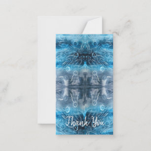 Moon jellyfish batik print mitteilungskarte