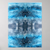Moon jellyfish batik print poster (Vorne)