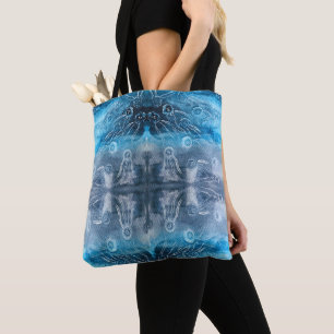 Moon jellyfish batik print tasche