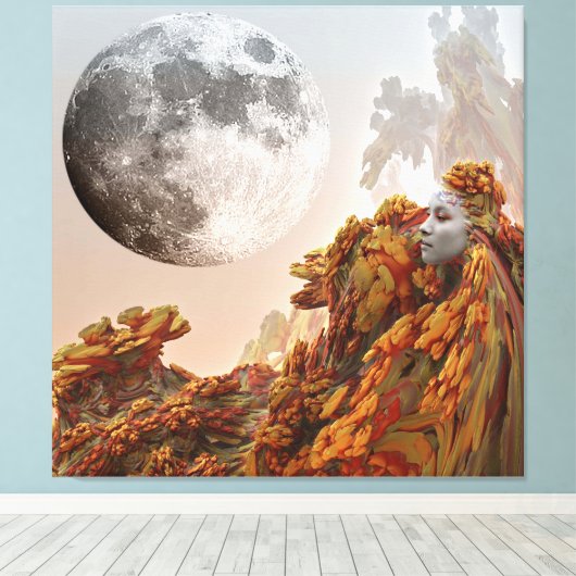 Moon Journey Leinwanddruck (Insitu (Holzboden))