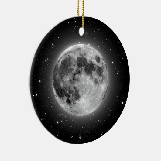 Moon Keramik Ornament (Rechts)