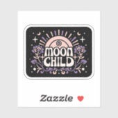 Moon Kind lila Hexe, die ästhetisch Aufkleber (Blatt)