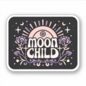 Moon Kind lila Hexe, die ästhetisch Aufkleber (Vorderseite)