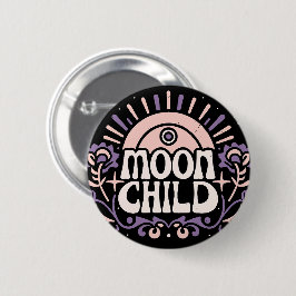 Moon Kind lila Hexe, die ästhetisch Button