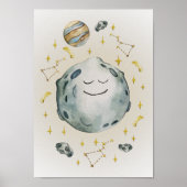 Moon Kinderzimmer Poster Print Kids Room Decke (Vorne)