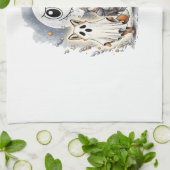 Moon Knight Raccoon Halloween Geschirrtuch (Gefaltet)