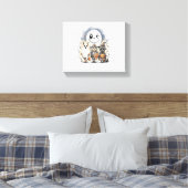 Moon Knight Raccoon Halloween Leinwanddruck (Insitu (Schlafzimmer))