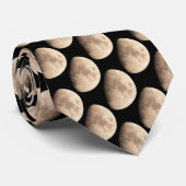 Moon Krawatte Moon Neckties Geeignete Mondgeschenk (Gerollt)
