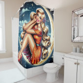 Moon Lady Duschvorhang (Beispiel)