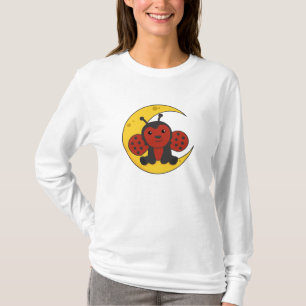 Moon Ladybug Gute Nacht Fallende Schlafstars T-Shirt